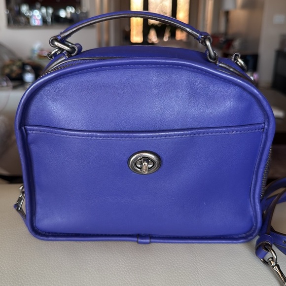 NWOT Coach Women's Lunch Pail Crossbody Bag Antique Nickel/Purple F11785 ANP COA - Picture 3 of 9